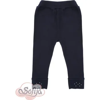 Dívčí legíny SOFIJA Legíny tmavě modré NATALI s kamínky vel. 74cm