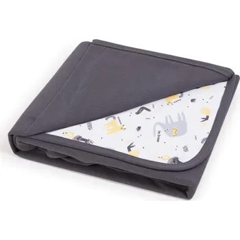 Dětská deka CEBA BABY CEBA Deka dětská bavlna 90x100 Dark GREY+Elephant