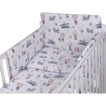 Povlečení TOMI 3K Povlečení 135x100cm, mantinel tisk LETADLO