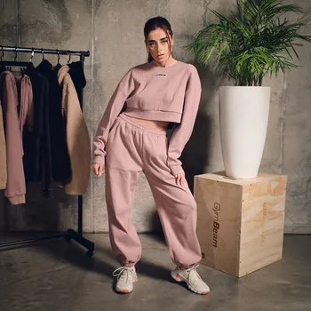 GymBeam Dámské tepláky Aura Roux S růžová