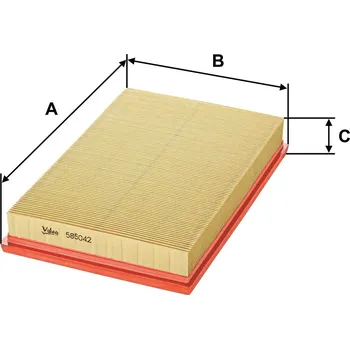 Filtr do auta Vzduchový filtr VALEO 585042