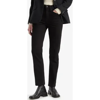 Dámské džíny LEVI'S® WOMEN'S 724 HIGH RISE STRAIGHT JEANS - ČERNÉ 28/30