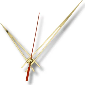 Hodinové ručičky zrcadlové zlaté 110/160mm - úzké véčko