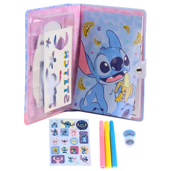omalovánky STITCH NOTES OMALOVÁNKY K VYBARVENÍ + SAMOLEPKY + ŠABLONY STITCH DISNEY