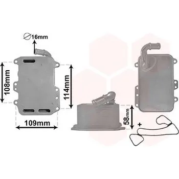 Chladič motoru Olejový chladič, motorový olej VAN WEZEL 03003405