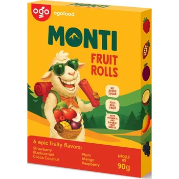 MONTI ovocná trubička mix váha 9x90g