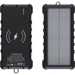 VIKING Solární powerbanka W24W 24000mAh Barva: Černá 24000mAh | 89Wh | 18W | USB-A | USB-C | Wireless | PD a QC | LED světlo