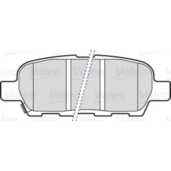 Brzdová destička Sada brzdových destiček, kotoučová brzda VALEO 301009