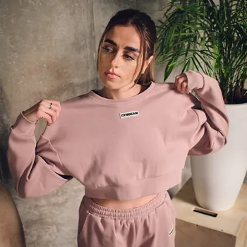 Dámská mikina GymBeam Dámská mikina Cropped Aura Roux L