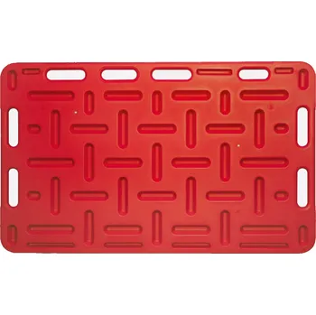 Zábrana dělící a naháněcí, 126 x 76 x 2,5 cm Barva: Červená