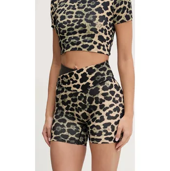 Dámské kraťasy Tréninkové šortky P.E Nation Wander 5 dámské, hnědá barva, high waist, 252S235 88X, vel. XL