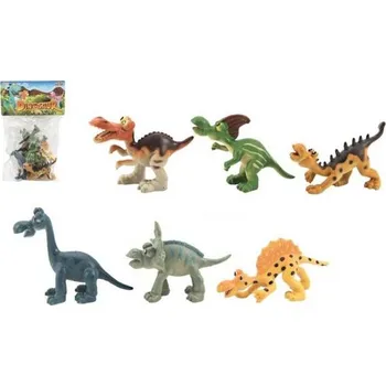 Figurka TEDDIES Dinosauři veselí plast 9-11cm 6ks v sáčku