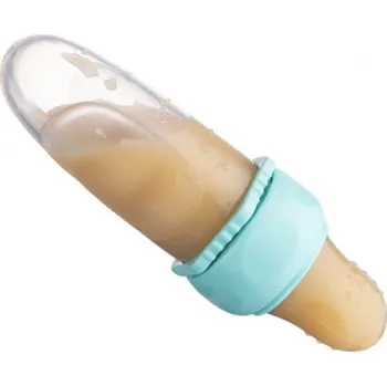 CANPOL BABIES Silikonová krmící síťka s nádobou Modrá