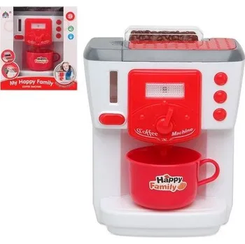 Kávovar LAMPS My Happy Family Kávovar na baterie červený