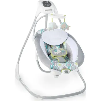 Hra na zahradu INGENUITY Houpačka velká s kolotočem s USB Everston 0m+ do 9 kg