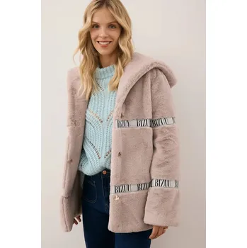 Dámský kabát Bunda Bizuu MILANO MILANO.BEZOWY béžová 02X, vel. 36