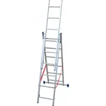 Facal 3-dílný hliníkový žebřík / štafle (3x6 příček) 150 kg
