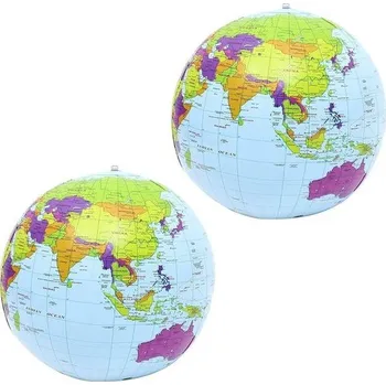 Školní batoh PVC světový glóbus, nafukovací