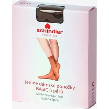 Dámské ponožky Ponožky jemné dámské BASIC 5 párů Tělová 25-27