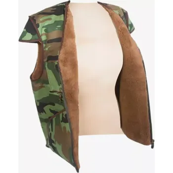 Pánská vesta Vlněná vesta CAMEL maskáč Zelená XXXL