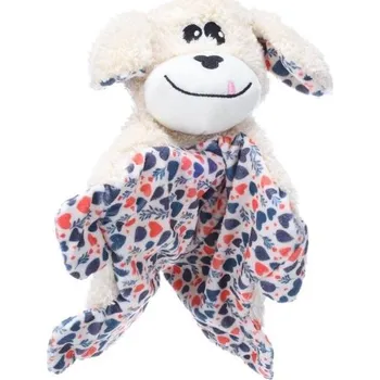 Hračka pro psa Hračka FLAMINGO plyš - Floreo pes bez výplně béžový 33x22x9cm