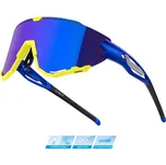 Cyklistické brýle FORCE CREED Blue/yellow