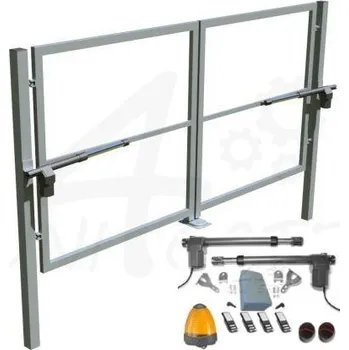 brána Dvoukřídlá brána vč. sloupků a automatizace - 3000 x 1250 mm