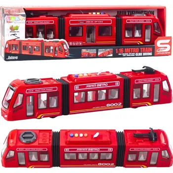 autíčko LEAN Toys Metro s efekty světla a zvuků 1:16