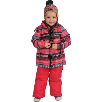 WINNER WINNER® SKI SET Bunda+oteplovačky sl.3000 vzor TM.RŮŽOVÁ vel. 92-98/ 2-2,5 roku
