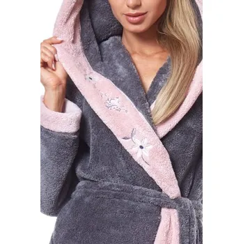 Dámský župan Dámský župan LaL 9145 - dlouhý Tmavě šedá M