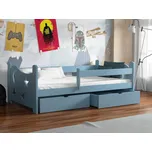 Dětská postel s úložným prostorem Stars Barva dřeva: Modrá, Rozměry: 80x180