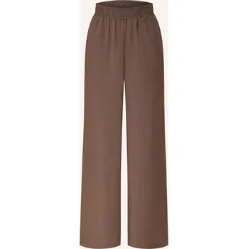 Dámské kalhoty Y.A.S. Dámské Kalhoty Marlene S Třpytivou Nití, tmavě hnědá, 34