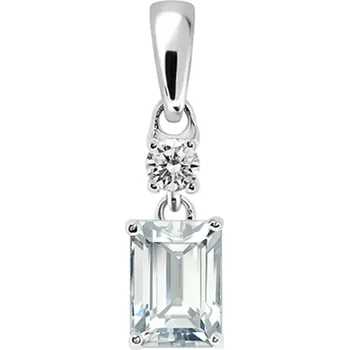 Přívěsek Mure S White Topaz - stříbrný přívěsek s bílým topazem