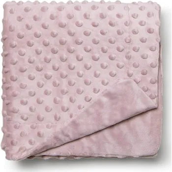Dětská deka INTERBABY Deka extra měkká kuličky 80x110cm - STARORŮŽOVÁ