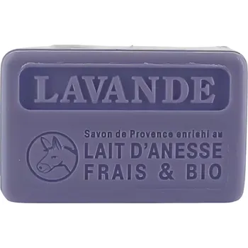 Koupelová kosmetika La Savonnette Marseillaise Marseillské mýdlo s oslím mlékem Levandule 100 g