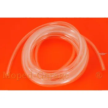Diverse / Import Průhledná palivová hadička 5 metrů 6 x 8 mm pro Zündapp GTS, KS, C, CS, CX, Hai, ZD, Bergsteiger, R, Combinette, Kreidler Florett RS, RMC, LF, LH, TM, Flory MF, MP, Hercules Prima, KX, GT, GX, M, K, MK, Puch Maxi, Monza, DKW, Miele, KTM M