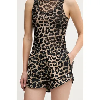 Dámské kraťasy Kraťasy P.E Nation Venture dámské, hnědá barva, high waist, 253S229 88X, vel. L