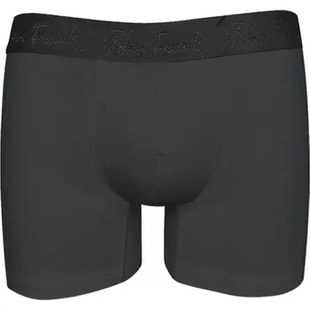 Boxerky Pánské mikromodalové boxerky John Frank s delší nohavičkou JFBMOD10LONG antracit velikost XXL