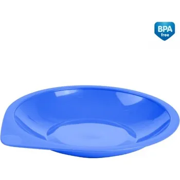 dětská jídelní sada CANPOL BABIES BASIC: Talířek 2ks 180ml Modrý
