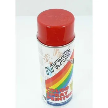 Motokosmetika Diverse / Import Lak ve spreji alkydová barva 400 ml červená RAL 3000 pro moped mokick MG00006524