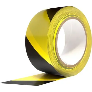 Lepicí páska Perdix Výstražná lepící páska 48mmx66m žluto-černá, pravá