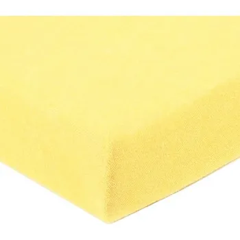 Prostěradlo DEKOR Dětské prostěradlo JERSEY 60 x 120cm - 4 ŽLUTÉ