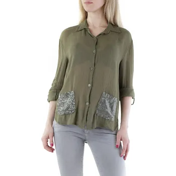 Dámská halenka Dámská halenka s 3/4 rukávy 525 kaki | vícebarevná 3458064