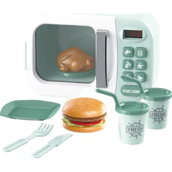 Dětský spotřebič LAMPS Happy gourmet little kitchen dětská mikrovlná trouba na baterie s doplňky