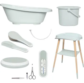 koupací vanička BÉBÉ-JOU SENSE 7 dílná Sky Green Koupací sada s vaničkou