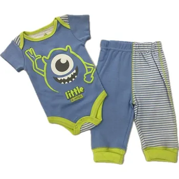 Kojenecký body ZIP ZAP DISNEY Set 2D POOH Body, polodupačky modrý pruh vel. 56cm (0-3m)