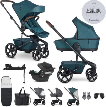Kočárek EASYWALKER Kočárek kombinovaný Harvey5 Premium Jade Green XXL RWS + CYBEX Aton B2 i-Size
