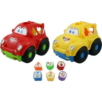 autíčko OSTATNÍ VKLADAČKA Auto BUGGY s kostičkami. 12m+