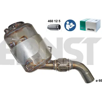 Filtr pevných částic Filtr sazových částic, výfukový systém ERNST 920117