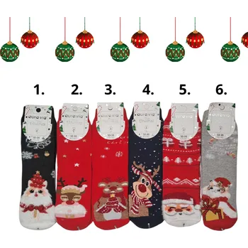 DĚTSKÉ VÁNOČNÍ PONOŽKY teplé Aura.Via SGV90